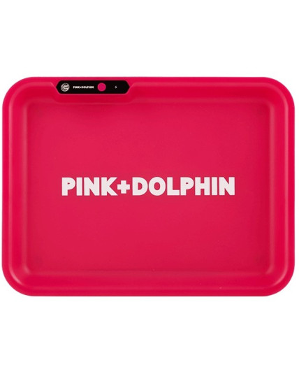 Glowtray x Pink Dolphin LED Rolling Tray - Pink
