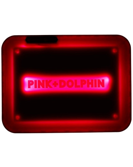 Glowtray x Pink Dolphin LED Rolling Tray - Pink