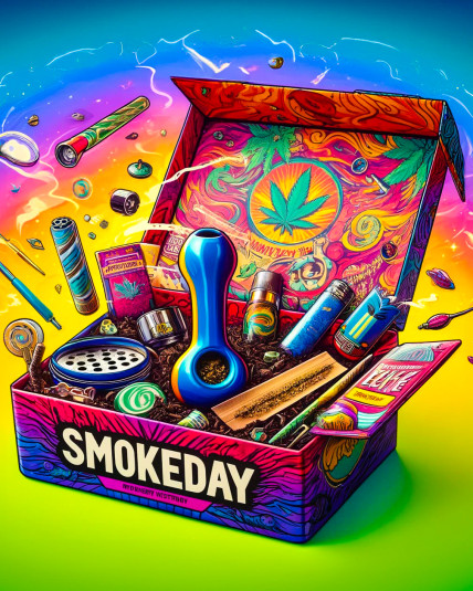 SmokeDay Glass Pipe Treasure Box