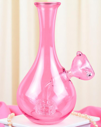Elegant Pink Vase Bong w/ Bowl