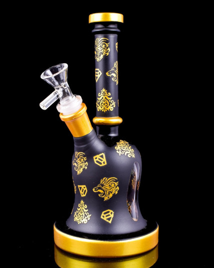 Gold Navy Electroplated Bong