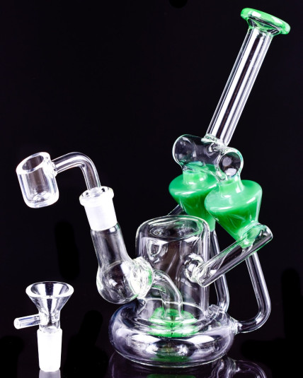  Emerald Essence - Microscope Recycler Bong/Dab Rig