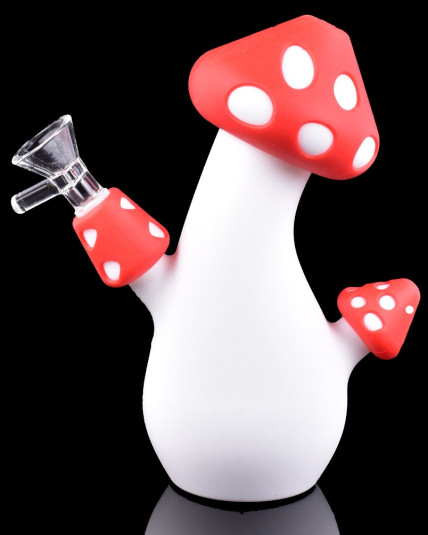 Mushroom Magic Smoke- Collapsible Silicone Bong