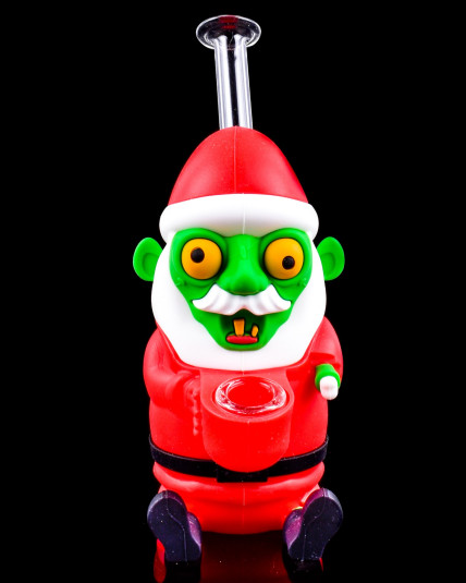 Zombie Santa Claus Silicone Bong