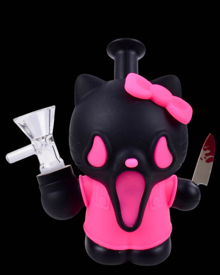 Scream Kitty Mini Silicone Bong