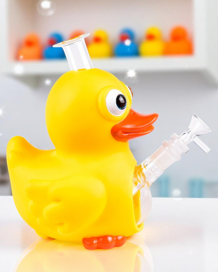 Large Cute Bubble Babe Duck Water Pipe Bong