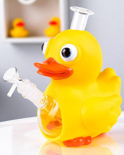 Large Cute Bubble Babe Duck Water Pipe Bong