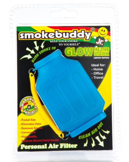 Blue Glow in The Dark Smokebuddy Junior Personal Air Filter