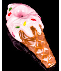 Sweet Puff Cone - Pink Ice Cream Ceramic Pipe