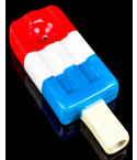 Patriotic Puff - Red, White, & Blue Popsicle Ceramic Pipe