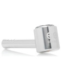 Cheech Glass - 4" Metal Sherlock Glass Bowl Hand Pipe - Silver