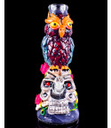 Nectar of Nightshade - 14" Eternal Love Owl & Skull Beaker Bong