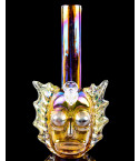 Luminous Portal - Glow-In-The-Dark Rick & Morty Bong - Orange Iridescent