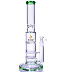 The Khalifa Tower - 15” Double Honeycomb to Turbine Percolator Combination -  Green
