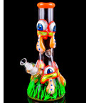 The Fungal Majestic - 13" Glow In The Dark Mushroom Beaker Bong