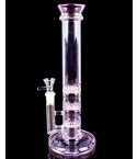Triple Threat – Triple Honeycomb Perc Bong - Pink | Limited Drop
