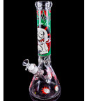 14" Halloween Rick & Morty Beaker Bong Glow In The Dark - Green