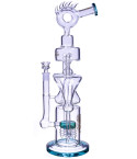 Chamber's of Smoke - Lookah® - 17" Alien 5-Arm Tree Perc Bong - Teal