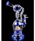 Magical Mushroom - 12" Lookah® Mushroom Bong - Clear Blue