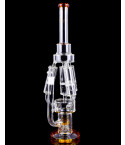 The Chosen - On Point Glass - 20" 4 Chamber w/ Sprinkler Perc Bong - Amber