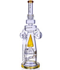The Great - Lookah® - 18" Double Donut Recycler w/ Sprinkler Perc Bong