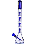 King's Chalice - Atomic Glass - 22" Quad 6-Arm Tree Perc Big Beaker Bong