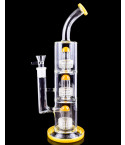 The Defender - 14" Triple Inline Matrix Perc Bong 