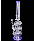 The Apex - Lookah - Platinum Series - 21" Triple Barrel Hexa Recycler Bong - Purple