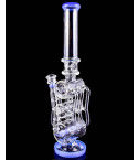 The Apex - Lookah - Platinum Series - 21" Triple Barrel Hexa Recycler Bong - Blue