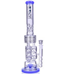 Emerald Bong - 20" Lookah® Tower of Power Glass Water Pipe Bong - Jade Blue
