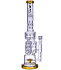 Emerald Bong - 20" Lookah® Tower of Power Glass Water Pipe Bong - Amber