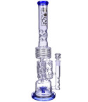 Emerald Bong - 20" Lookah® Tower of Power Glass Water Pipe Bong - Blue