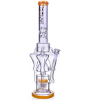 The Nordic Artifact - Lookah® - 21" Triple Tornado Chamber with Electric Sprinkler Perc - Amber