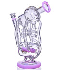 Her Majesty's - Lookah® - 11" Inline to Dual Coil Perc 4-Arm Recycler Bong