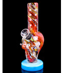 Skull Boy - 8" Color Mixer Thick & Heavy Skull Bong - Red