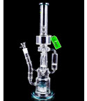 The Rarest - Clover Glass - 20" Triple Chamber Bong with Cyclone Perc