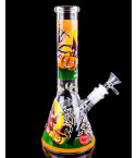 Halloween Colorful Evil Pumpkin Glow In The Dark Beaker Bong