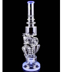 Clover Glass - 20" Multi Chamber Coil w/ Sprinkler Perc Recycler Bong