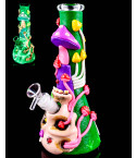 Glow In The Dark Mushroom Forest Beaker Bong