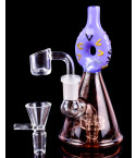 Puff Princess - Donut Showerhead Perc Beaker Bong - Rose Gold