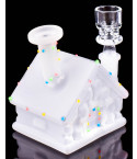 Glow in the Dark Gingerbread Cabin Bong