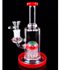 Crimson Cyclone - Wig-Wag Tree Perc Bong | Limited Drop