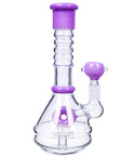 8" Donut to Sprinkler Perc Girly Bong - Purple