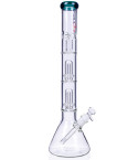 Chill Glass - 19" Triple Inline Showerhead Perc Bong