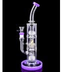 Atomic Glass - Triple Inline Showerhead Perc Bong