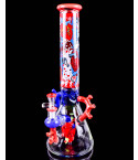 Cheech Glass - Heart Felt Hits, Lungs Not Included Beaker Bong