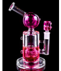 Subzero Scarlet - Clover Glass - Inline Perc Glycerin Bong