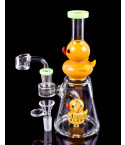 Atomic Glass - Double Daisy Duck Bong