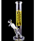 Glacial Twist - 10" Coil Perc Glycerin Bong - Yellow