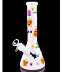 Halloween Haunt Glow Beaker Bong by Atomic Glass
